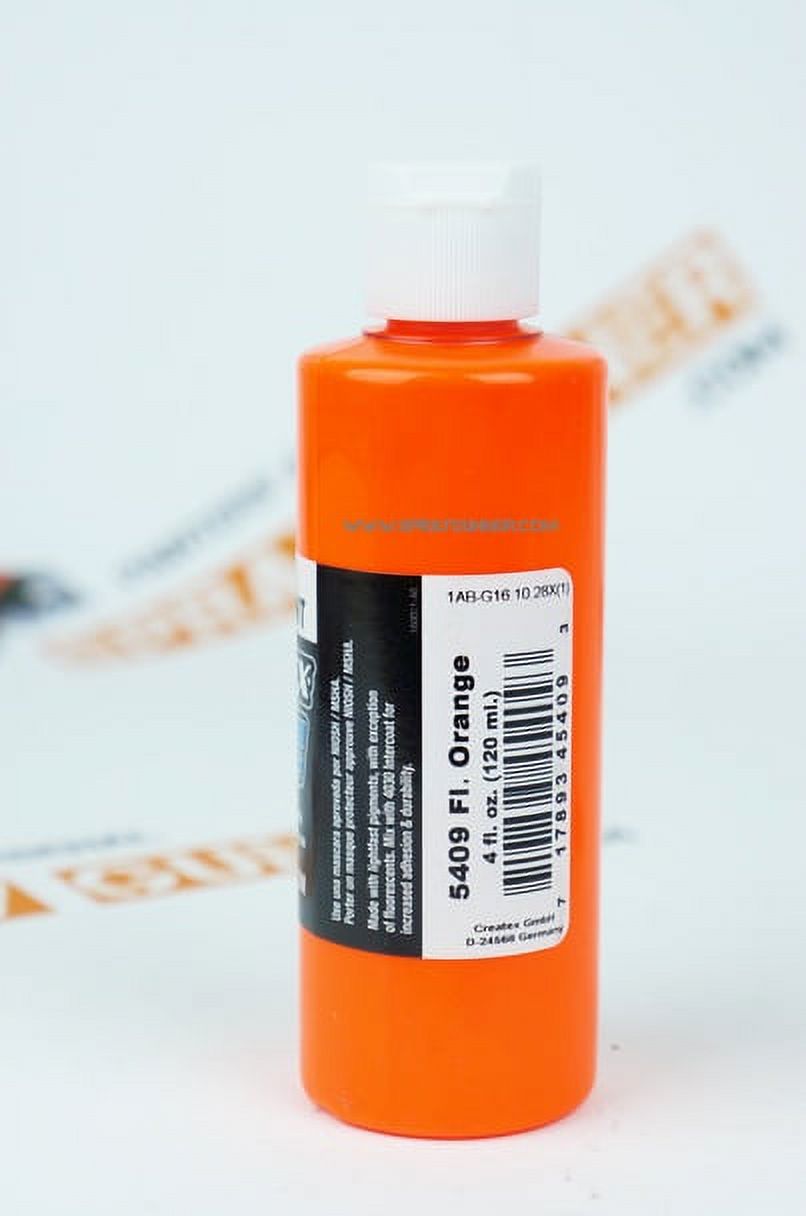 Createx Airbrush Paint 4oz Fluorescent Orange 